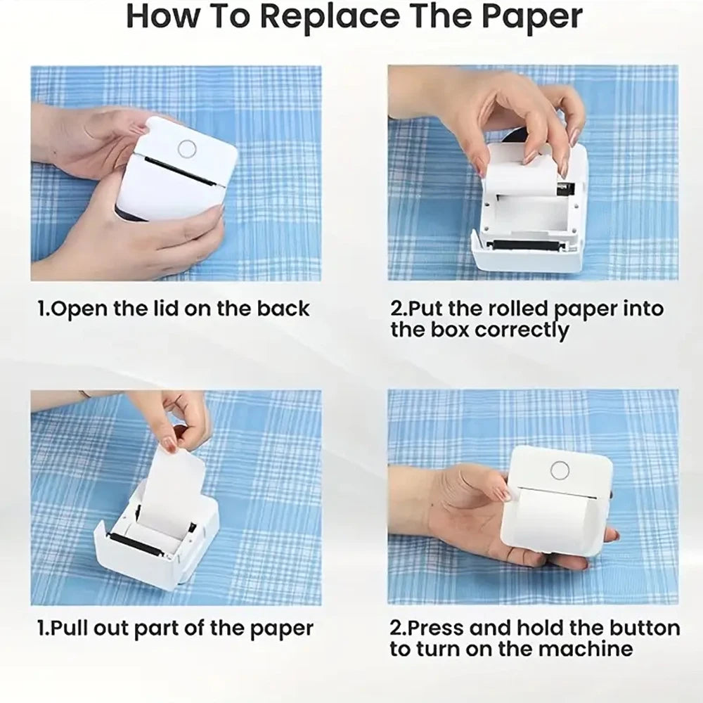 Mini Printer Inkless Sticker Maker